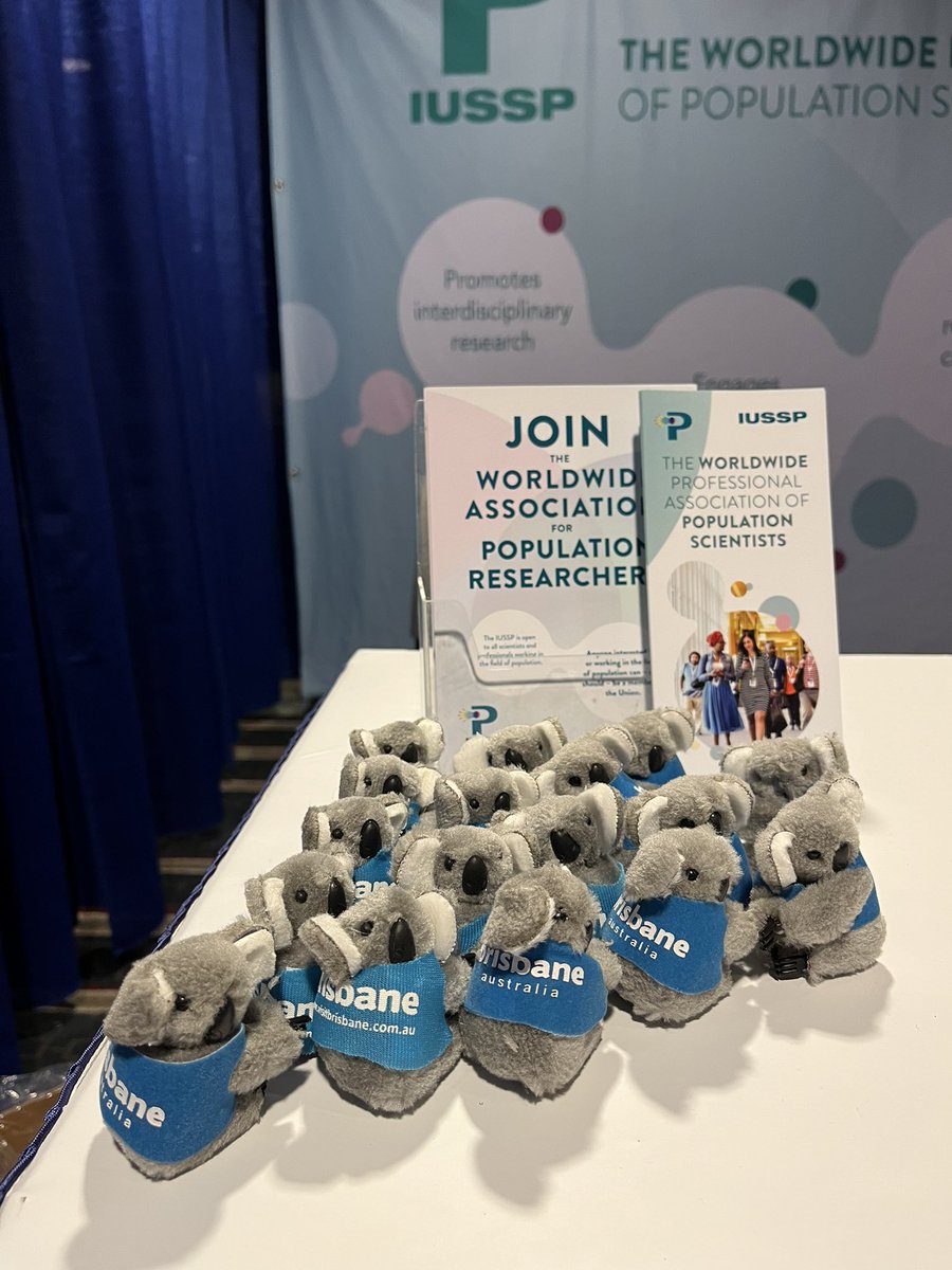Come visit the IUSSP exhibit booth 600 at #PAA23NOLA . Learn about plans for IPC2025 in Brisbane, Australia 13-18 July 2025 and take home a koala!