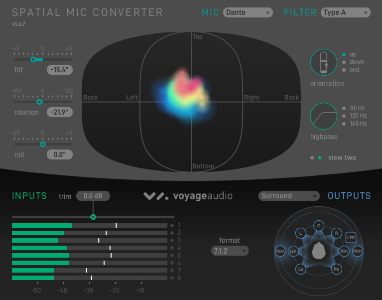 VoyageAudio's tweet photo. Today at the #NAMMSHOW we are excited to show a big visualization update to the Spatial Mic Converter plugin that will improve your workflow. Stop by our NAMM booth or schedule a demo to see these powerful new features! https://t.co/QZy2pEipsL