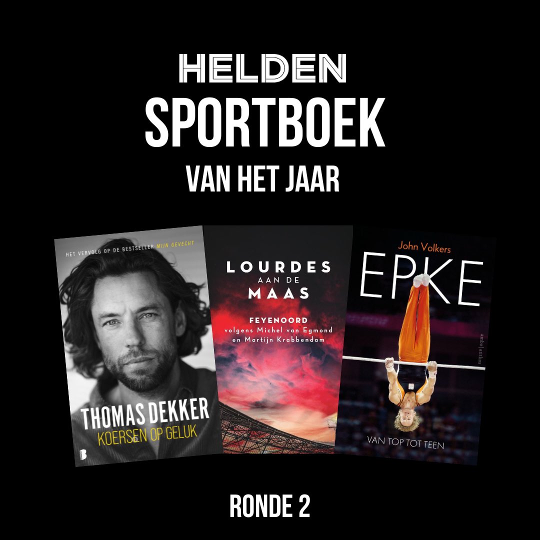HeldenMedia's tweet photo. Epke, Koersen op geluk en Lourdes aan de Maas zijn nog in de race voor de titel: ‘Sportboek van het Jaar 2022’.
 
Stemmen kan t/m woensdag 19 april.

Breng je stem uit via de onderstaande link! 📲

https://t.co/2szPbWJN5l https://t.co/CA8SqDfwaR