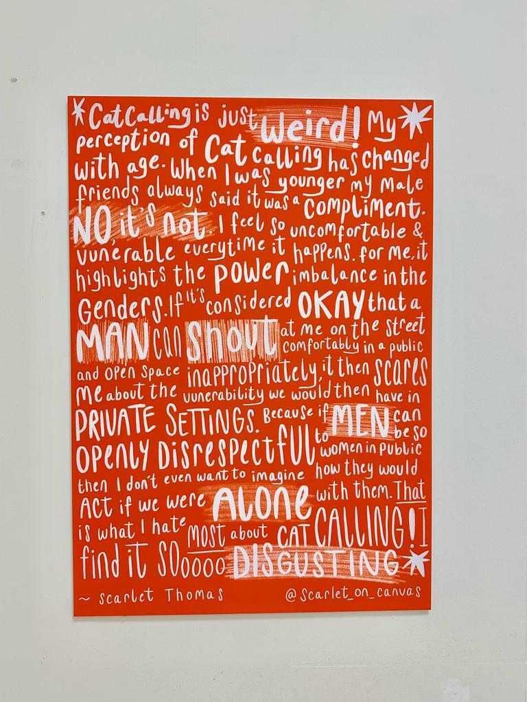 KnowViolenceAW's tweet photo. #TBT to our art exhibition with @AngliaRuskin! Did you catch us on the news? 
 
Our pop-up shop showcased the work of fourteen ARU Illustration students and their artistic depictions of violence against women. https://t.co/ceC8ZucVkq