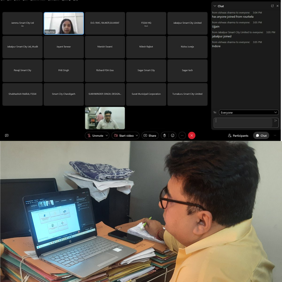 EatRight_Jammu's tweet photo. Attended virtual meeting with @fssaiindia &amp; top 11 finalist cities of #EatRightChallenge regarding upcoming 8th anniversary of Smart Cities Mission
#eatrightjammu #eatrightindia #jammusmartcitylimited #fssai #foodfortification #sustainablefood #healthyindia #FortifiedFood #jammu https://t.co/U3mrADs3qL