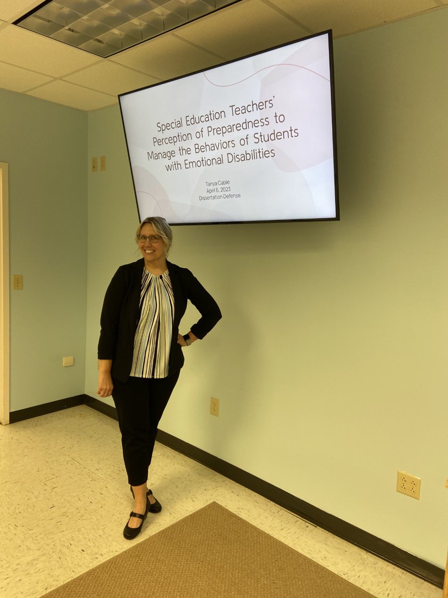 Congratulations to Tanya Cable on her successful dissertation defense! #educationbuffs