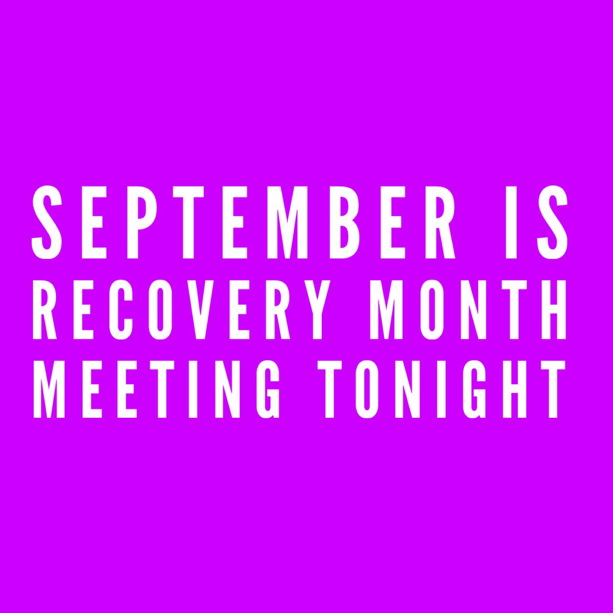TalkRecovery's tweet image. We are looking for people in recovery from addiction and our allies from across Canada to organize festivals, picnics, walks/runs, dances, speaker meetings, or anything you can .. let’s be creative and start somewhere.

Meeting is Tonight. 

us02web.zoom.us/j/82568720330?…