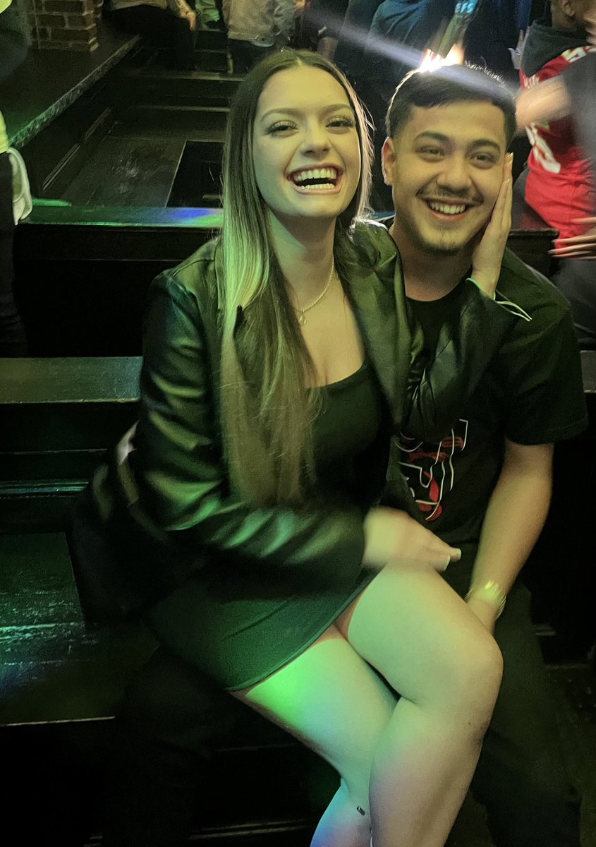 Met him when we were 12 and he was my crush😂from there we were just friends for years then one day we were talking and he picked me up, we drove around just talking about life, then he took me on the sweetest date to the museum and ocean prime and I’ve been in love since🥰