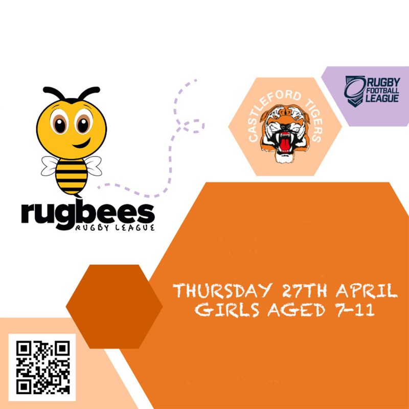CTRLFoundation's tweet photo. 🐝 The all new Rugbees programme aimed at primary school girls aged 7-11 kicks off this month at The Jungle!

👇 Click below to get all the information... 

#ONECLUB