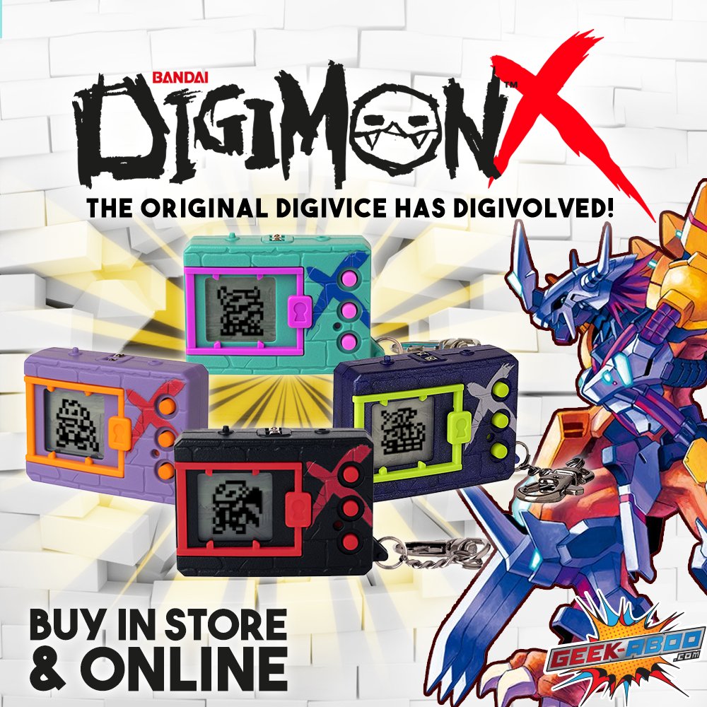 thegeekaboo's tweet photo. Digimon X Digivice is the iconic virtual Monster of the 90s, upgraded with better ways to play and battle. Compatible with the Original Digimon, it features new facial expressions and a dynamic quest mode.

ORDER NOW: https://t.co/4GnIoECNSq

#Digimon #Bandai #Digivice #GeekAboo https://t.co/qvNKntOqfC