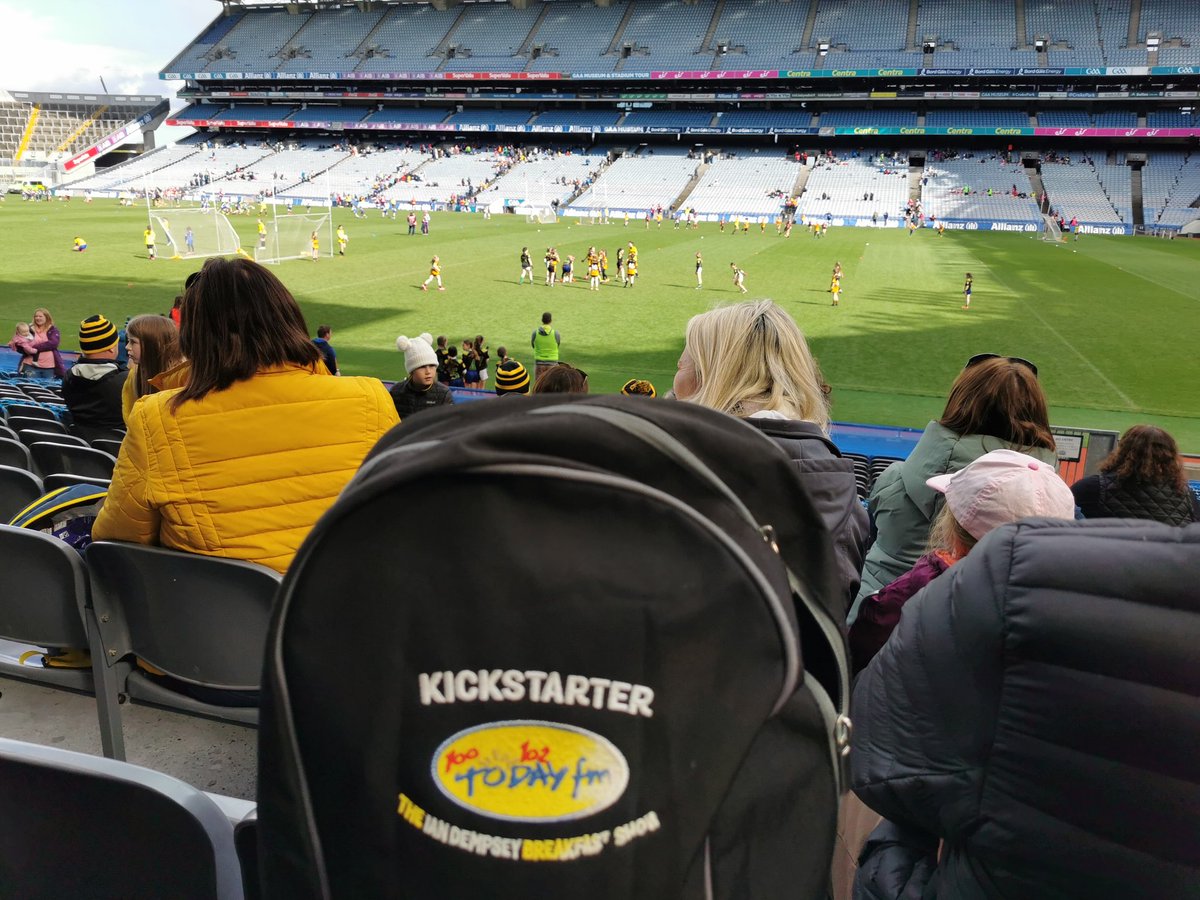 dbcusack's tweet photo. @IanDempsey the kickstart backpack made it to #CrokePark for the Go Games https://t.co/6ITKzl0RTN