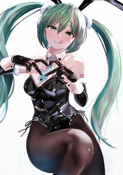 #春のバニーまつり #初音ミク パンくれるの?パン祭りと思っている正月からバニーしてるミクちゃん 