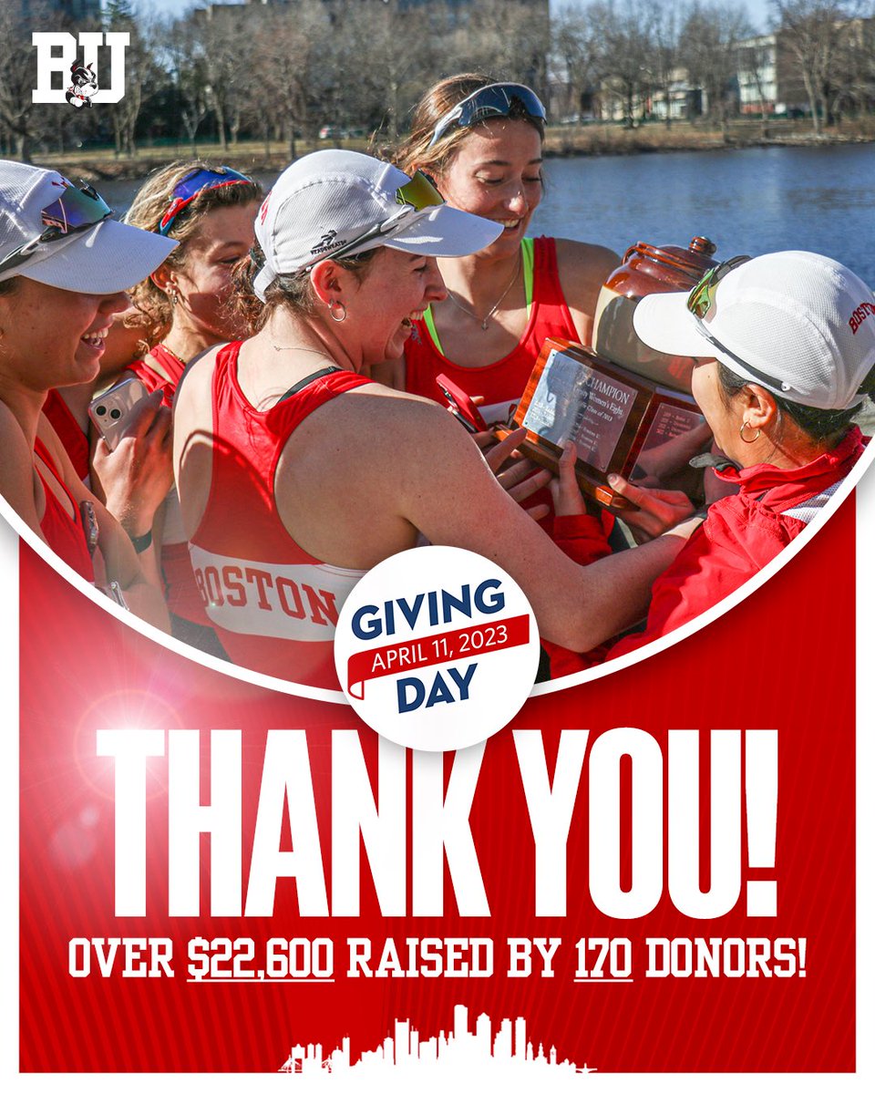 Thank you so much to all of the friends, family, and alumnae who supported us on #BUGivingDay, and for everyone who continues to support us in our journey to help develop and shape the lives of our student-athletes. It is an incredible privilege to do what we do! #ProudtoBU