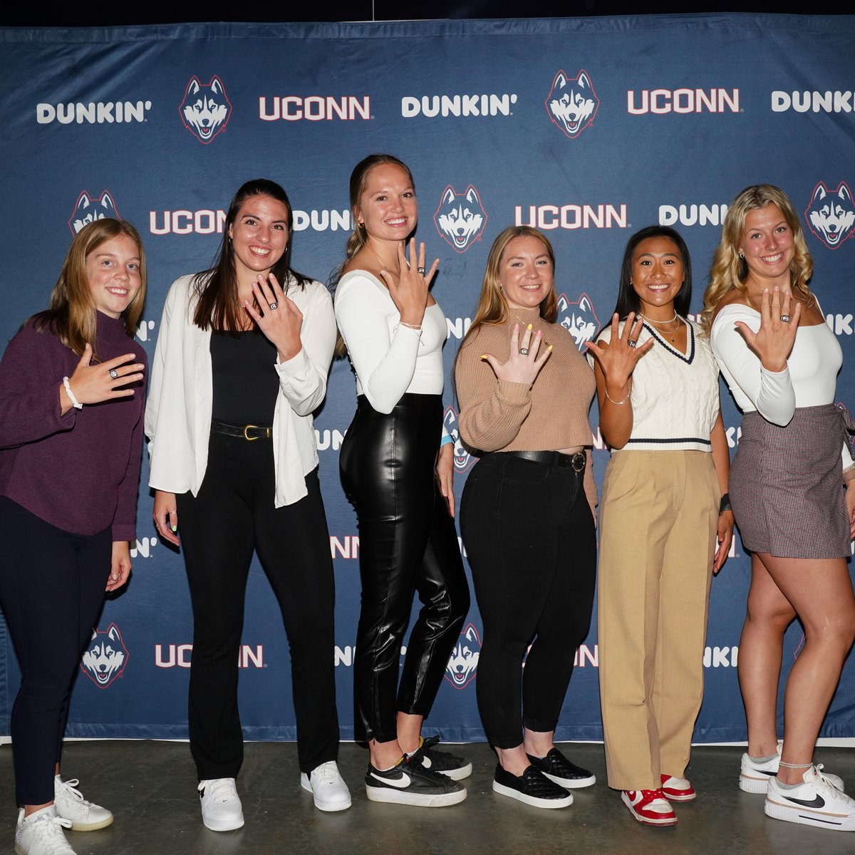 UConnHuskies's tweet photo. All smiles at yesterday's Senior Ring Ceremony 😁💍

#BleedBlue https://t.co/8OwV13ynys