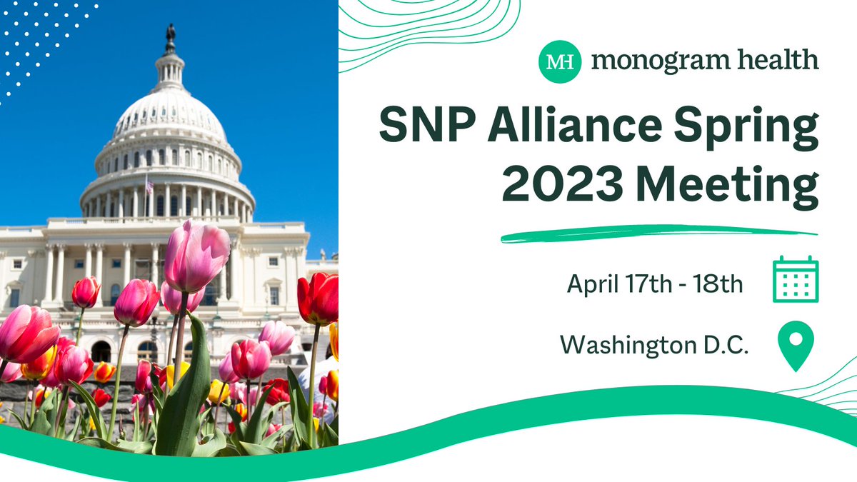 MonogramHealth's tweet photo. Looking forward to presenting at the @SNP_Alliance Spring Meeting in support of “Driving the Future of Special Needs Managed Care.” Dr. Amal Agarwal, Chief Clinical Officer for #MonogramHealth, will discuss our innovative, in-home care delivery model for polychronic patients. https://t.co/BcJCuCVmxF