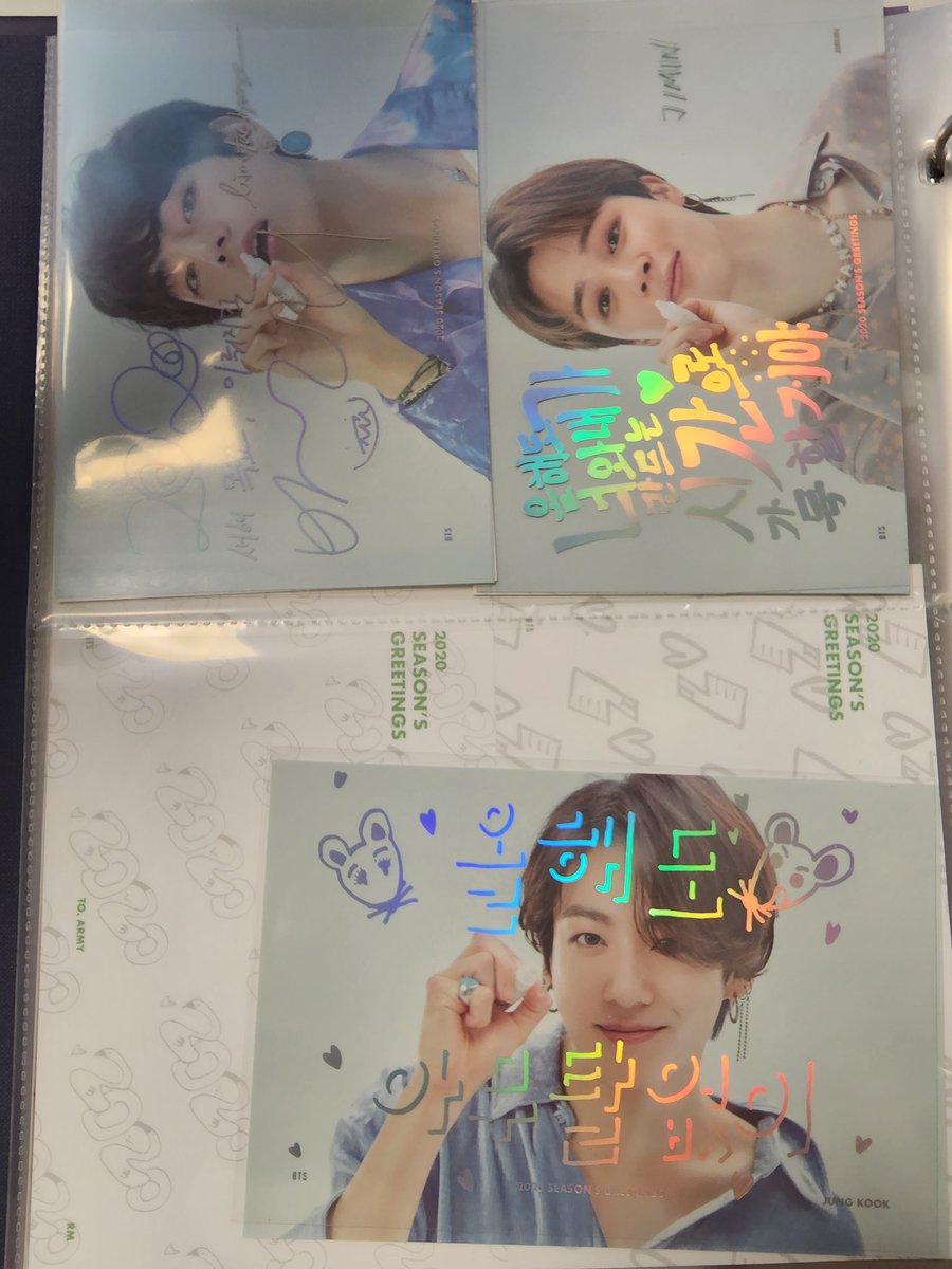 ticketsellin's tweet photo. 방탄 2020 시즌그리팅 시그 엽서
bts 2020 season's greeting postcards

1.0 (all members)

남준 석진 윤기 호석 지민 태형 정국
rm jin suga yoongi jhope jimin v taehyung jk jungkook https://t.co/5R8hKVp2xx
