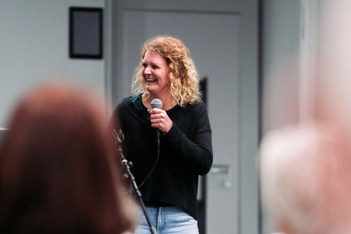 Little #throwback to #nlc23
I just received this photo from the conference and thought I'd share it for anyone who follows this page but isn't sure who normally Tweets. 
Hi, I'm Jess, here I am most likely laughing at something that <a href="/mark_miller/">Mark Miller</a>  said