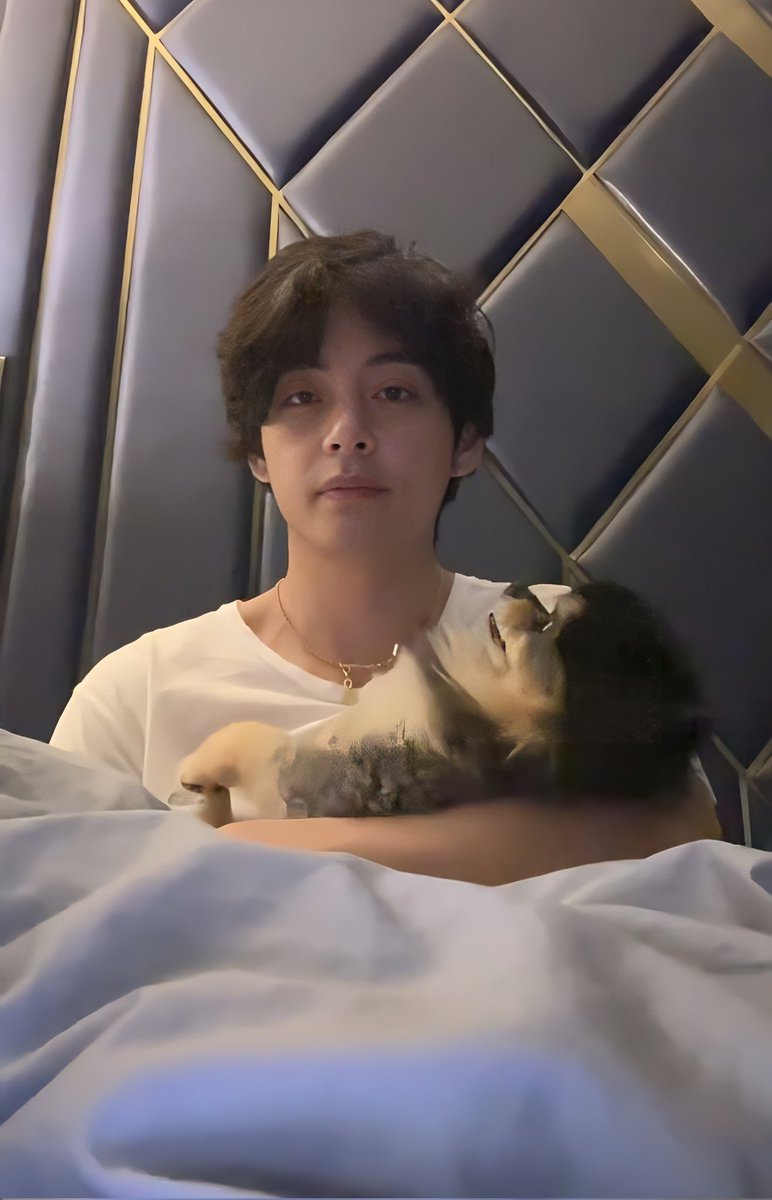fire_fist___'s tweet photo. Taetae is such a baby🐥(Babysitting Yeontan😂) Looking so cute together...Borahae💜#BTSV #KimTaehyung #Yeontan #btsvlive #Weverse_LIVE https://t.co/SIkjQPNBQX