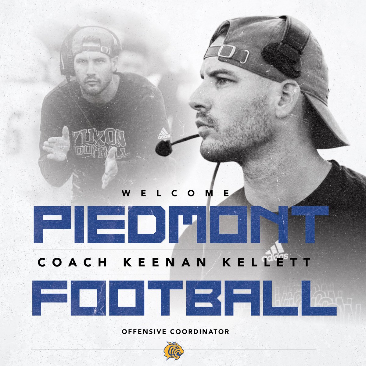 coachjshall's tweet photo. Welcome to @Piedmont_FB coach @coach_kellett we are excited to get rolling! https://t.co/oRGknRHspN