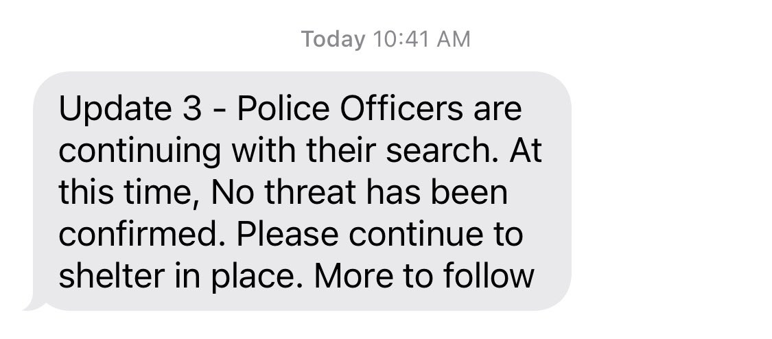 aubrilee's tweet photo. Update. Please continue to follow orders and shelter in place at CUA. https://t.co/ZPkonDDDlI