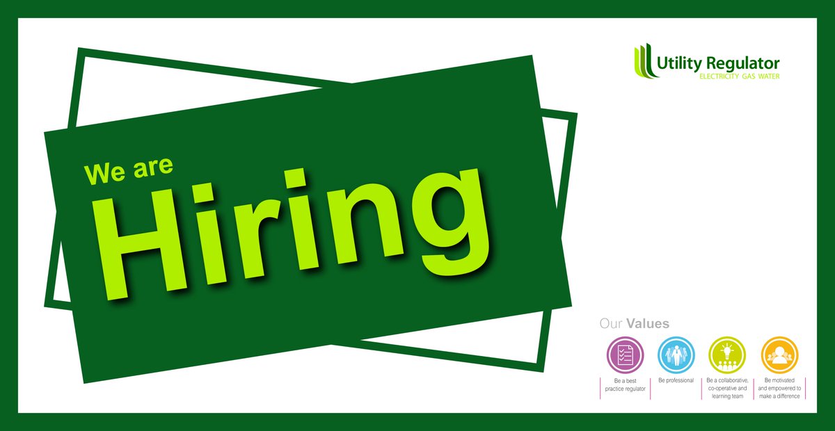 UREGNI's tweet photo. Looking for an opportunity to lead in a specialist regulation role? Working in a fast-paced environment, your work will be diverse and will actively contribute to the protection of Northern Ireland's energy and water consumers. Find out more 👇
https://t.co/o0et8Si0e7 https://t.co/6PIu17kDvf