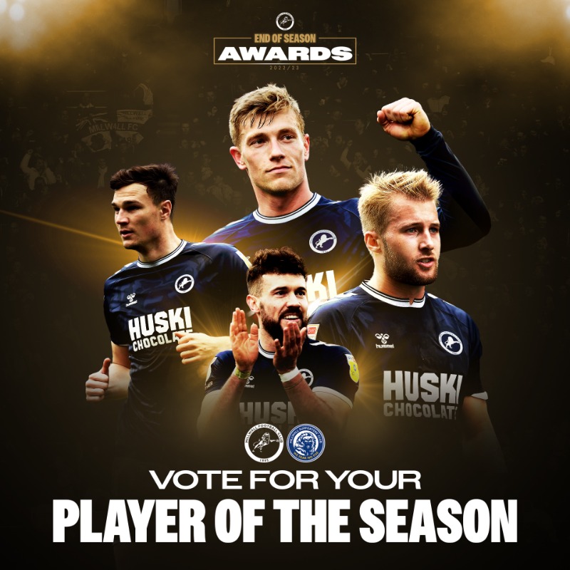 MillwallFC's tweet photo. 🥇 🥈 🥉

🗳️ It's time to choose your @TheMillwallFans Player of the Season!

#Millwall