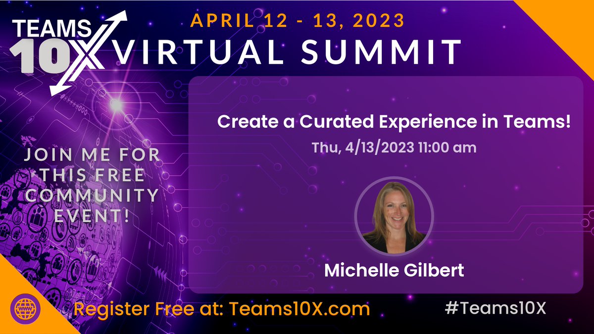 #Teams10x sessions starting at 11:00 EST

Register teams10x.com
#microsoftteams #microsoft #teams10x #technology #innovation #business #collaboration