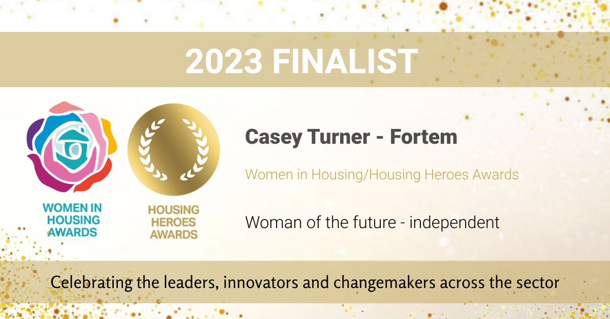 FortemSolutions's tweet photo. We're thrilled to announce our operations manager Casey Turner has been shortlisted at the @womeninhousing awards for the Woman of the Future 🎉 Casey is a true ambassador for women and an inspirational leader in our business and sector https://t.co/wEEcfSXOoh