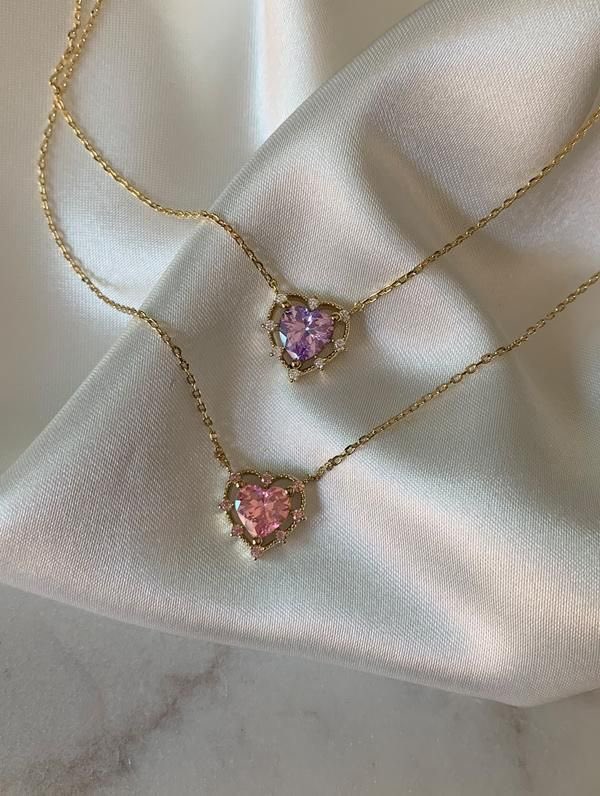 Crystal heart necklace