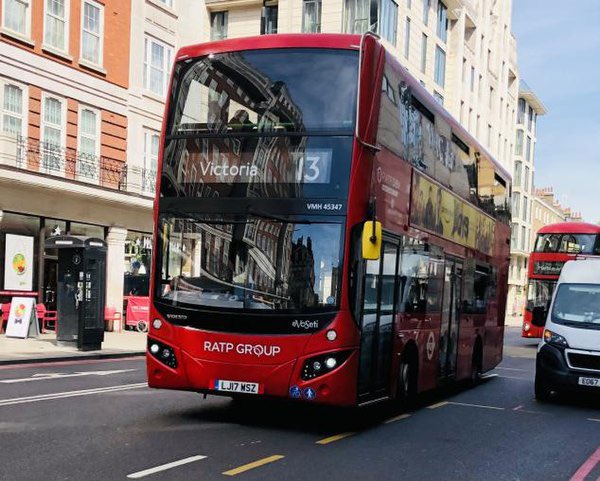 TFL_BusDriver's tweet photo. Route 13 sack night on Wednesday. A group of 8 young boys board a bus at the London Central Mosk stop. None of them has a ticket and in addition they insult the driver. The driver remains calm and takes off. https://t.co/GsgE3rHPlI