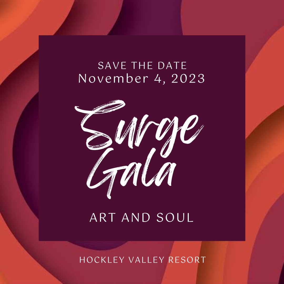 SAVE THE DATE - Surge Fundraising Gala. November 4, 2023

Join us as leaders in education, arts, business, and philanthropy in our community come together to advance arts education for youth. 

Presented by Streams Community Hub streamshub.org/surge/