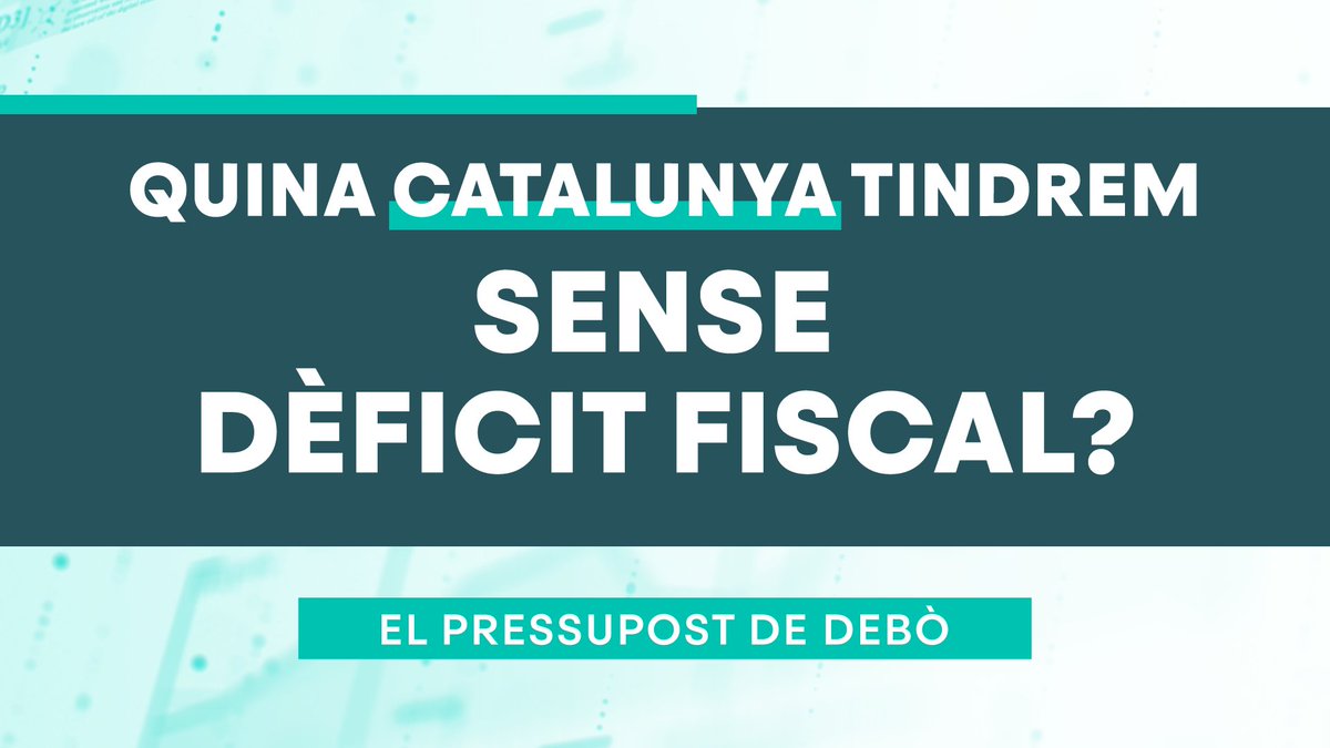 JuntsXCat's tweet photo. En una Catalunya sobirana, el pressupost de la Generalitat creixeria 18.650 M€ ⤵️
📈 Quin país tindríem si disposéssim de tots els recursos? El #PressupostdeDebò és un pressupost de país capdavanter 👉🏼 https://t.co/yd0r4klfKh
❗️ Avancem cap a la independència. https://t.co/6V8qUIgtaJ