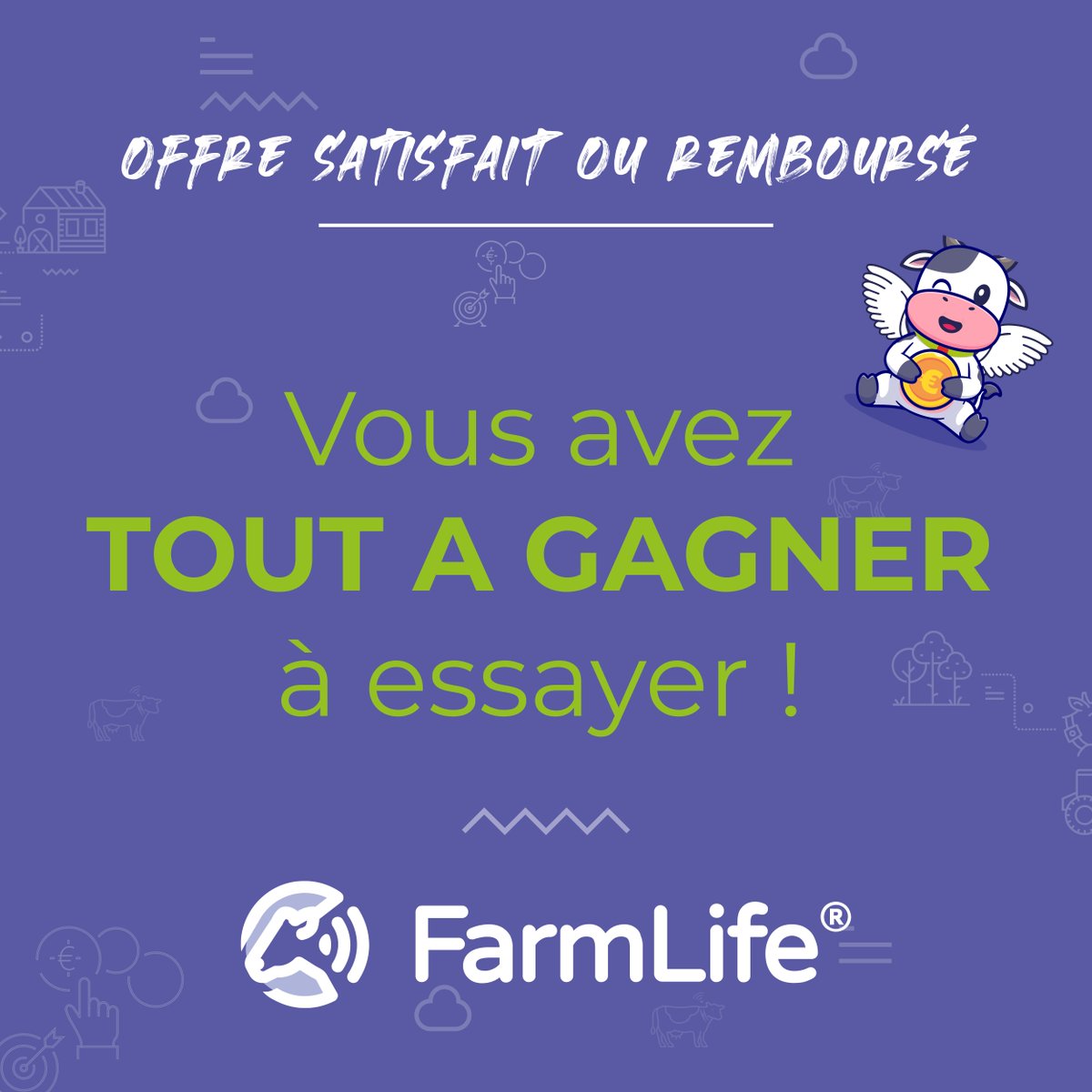 Jusqu'au 15 mai 2023, découvrez les capteurs Medria et notre offre satisfait ou remboursé ! 

Les colliers de monitoring #FarmLife pour un pilotage global du troupeau :
✨ sans engagement, 
✨ sans investissement initial, 
✨ satisfait ou remboursé !

👉 swll.to/yIcA9