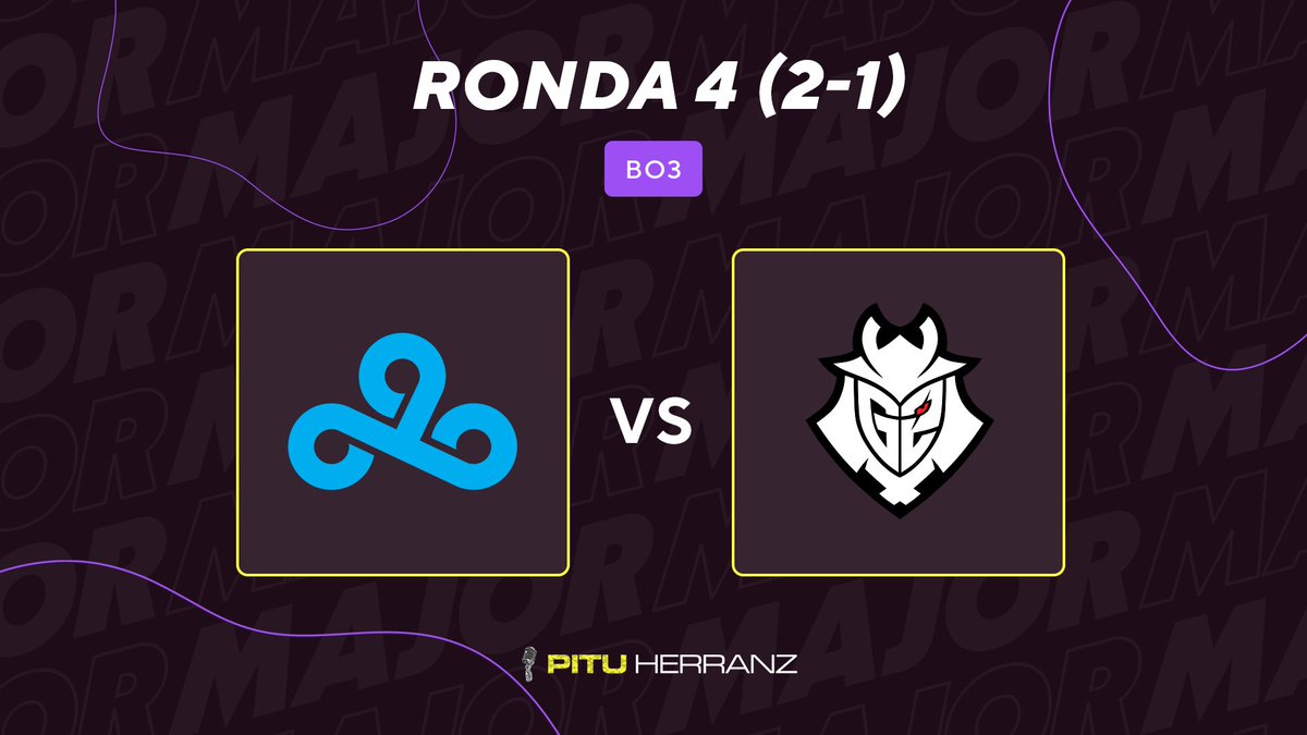 _Pitu_'s tweet photo. 🔴 DOS GRANDES, UNA PLAZA

G2 y Cloud9 se juegan ir a París en este partido. No es eliminatorio, pero ganarlo significa quitarte de líos.

🇷🇺Cloud9 vs. 🇪🇺G2
📺https://t.co/lfu3GqR97k https://t.co/nmwRJoV4n8