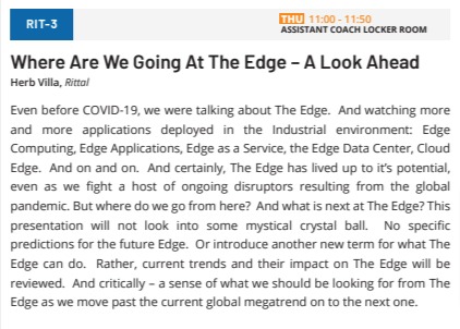 jamesvgingerich's tweet photo. #ManufacturingInAmerica.  Coming up at 11am.  Where Are We Going At The Edge – A Look Ahead. RIT-3.  #MiA23 #Manufacturing https://t.co/EaSAgSAIGO