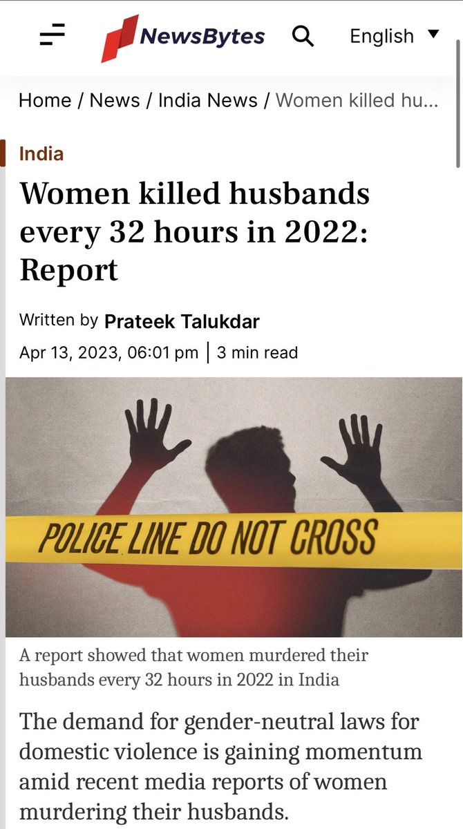 Ambar_SIFF_MRA's tweet photo. And people say women are oppressed in India. 
They don't realise that #HusbandMurder is one of the most common crimes in India. https://t.co/ABdI797NXg