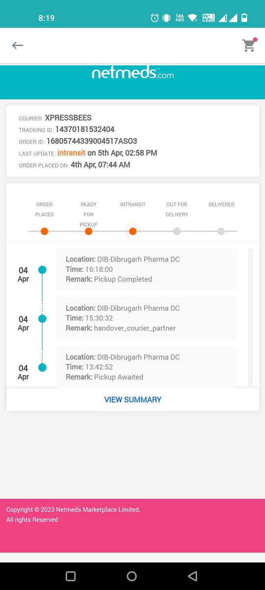 mits41241's tweet photo. Order id 16805744339004517ASO3LAST

It has been 10 days but no any update.. customer care not answering @NetMeds 

#pathetic #Services #netmeds https://t.co/8Nokp8ve6g