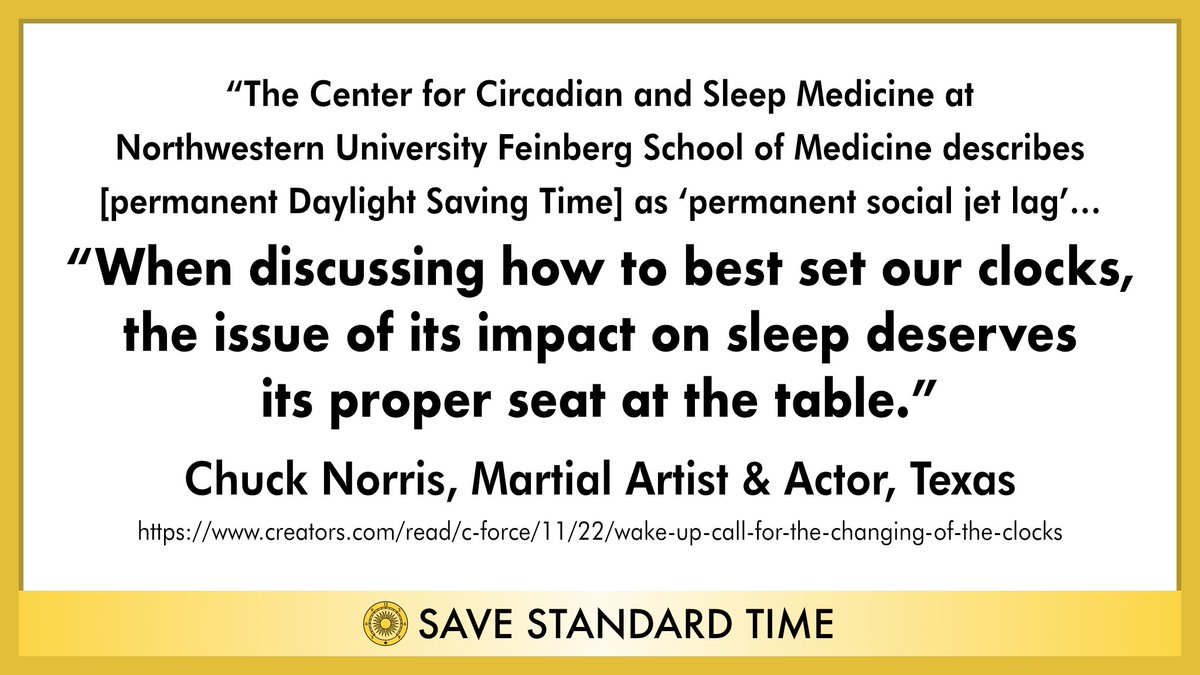 SaveStandard's tweet photo. @uilciande Permanent DST would put sunrise past 8am for 3 months, forcing millions to start school/work in darkness. Permanent Standard Time would let us sleep later for health. #StayOnStandardTime https://t.co/cdOmVJsmNo