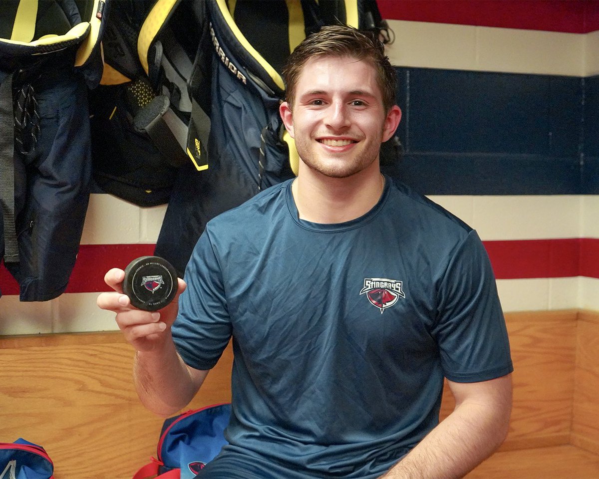SCStingrays's tweet photo. Congrats to Ryan Leibold on scoring his first professional goal in last night’s win! 👊 https://t.co/BCy00kgVyb