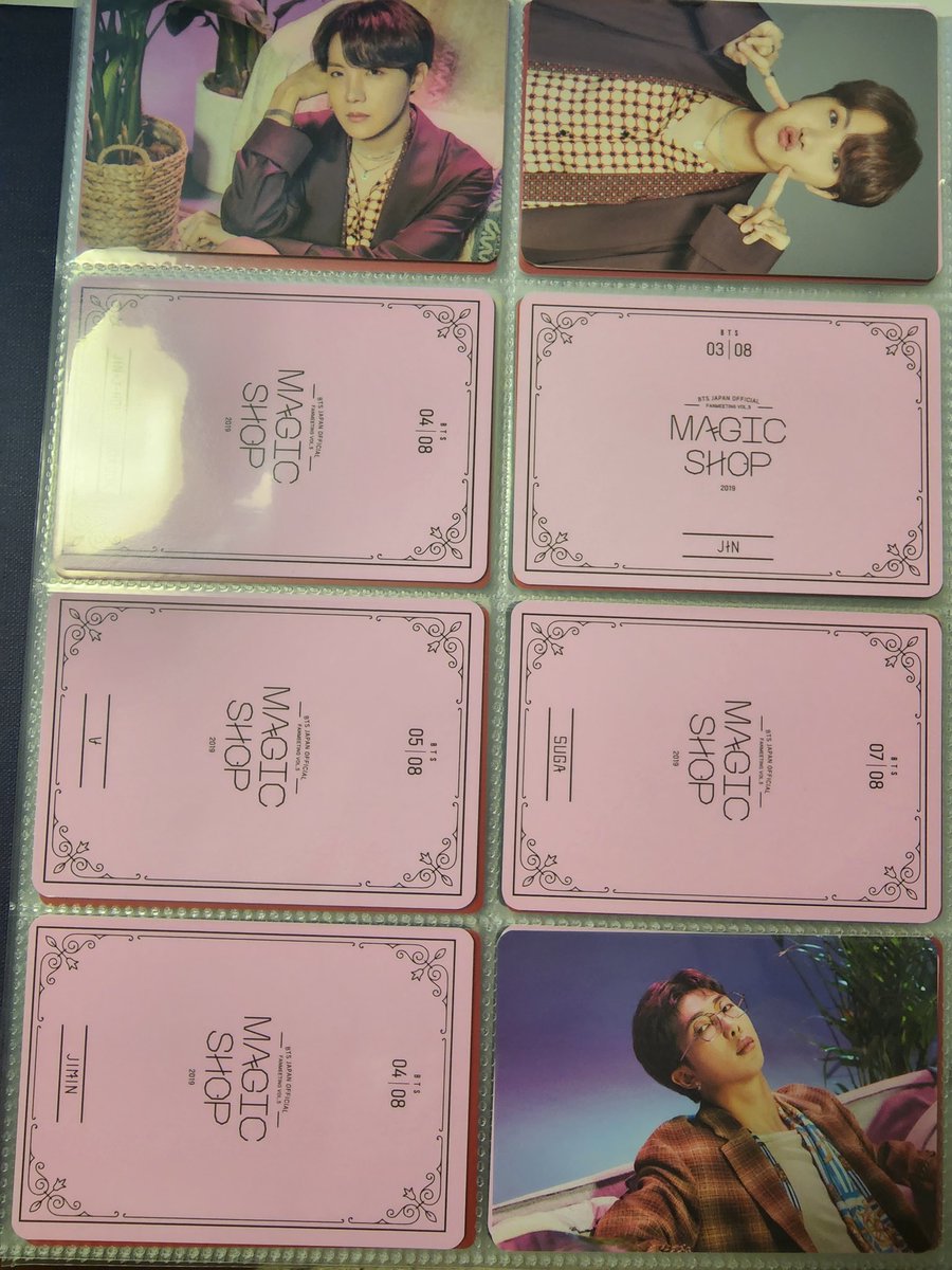 ticketsellin's tweet photo. 방탄 일본 팬미팅 매직샵 미포 세트 5.0
bts japan fanmeeting magicshop photocard set 5.0

남준 석진 윤기 호석 지민 태형 정국
rm jin suga yoongi jhope jimin v taehyung jk jungkook https://t.co/Ld0GMSfuOD