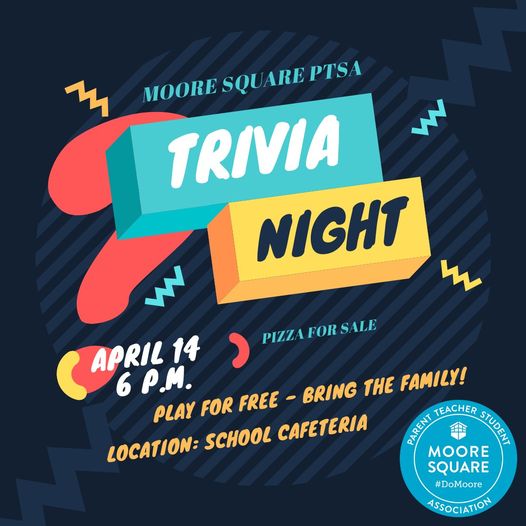 Moore Square GT/AIG Basics Magnet Middle (@thesquarem2) on Twitter photo Join us tomorrow for Trivia Night! 🏆🎤
RSVP to <a href="/MooreSquarePTSA/">Moore Square PTSA</a> using this form- docs.google.com/forms/d/e/1FAI… Join us tomorrow for Trivia Night! 🏆🎤
RSVP to <a href="/MooreSquarePTSA/">Moore Square PTSA</a> using this form- docs.google.com/forms/d/e/1FAI…
