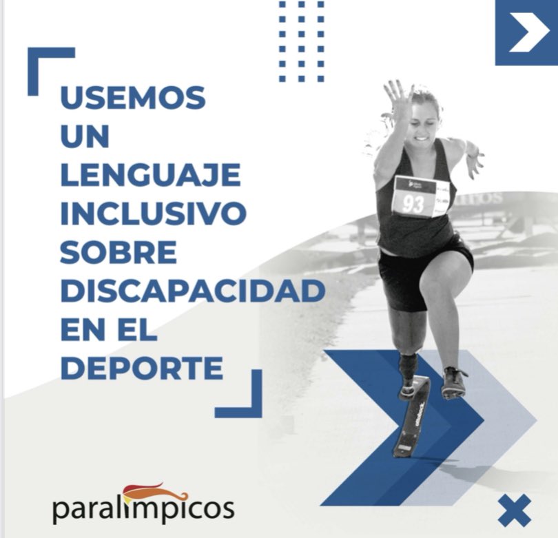 🛑Siguiendo la pauta que nos marca <a href="/Paralimpicos/">Comité Paralímpico Español</a> usemos los términos:
👉 Personas con discapacidad
👉Deportista con discapacidad: nadador con discapacidad, ciclista con discapacidad…
👉Deporte paralímpico: natación paralímpica, ciclismo paralímpico…