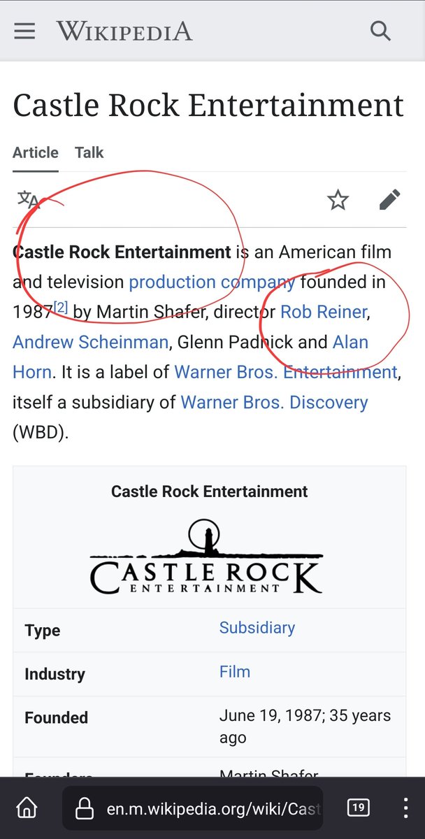 7_17_Quantum_17's tweet photo. So,  #CastleRock Entertainment was founded by @robreiner and others... https://t.co/MFepVW2Wdc