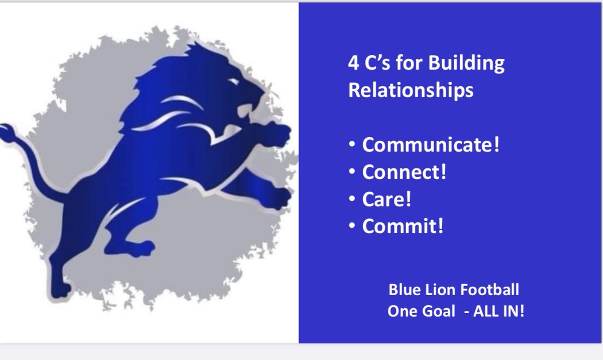 Leadership #101 @WCHBlueLionFB <a href="/wchbluelions/">BLUE LION ATHLETICS</a>