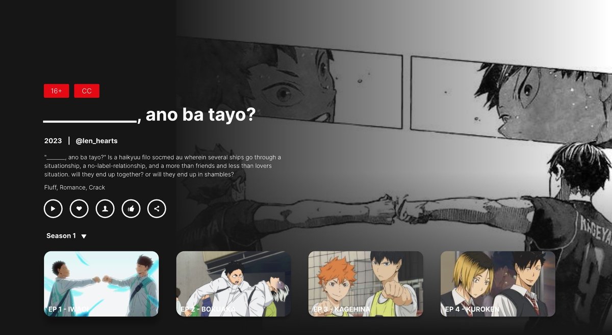 ser4phine_'s tweet photo. "_______, ano ba tayo?" Is a #haikyuu filo socmed au series wherein several ships go through a situationship, a no-label-relationship, and a more than friends and less than lovers situation. will they end up together? or will they end up in shambles? 
[#haikyuu #filohaikyuu] https://t.co/hkiIjYWKIF