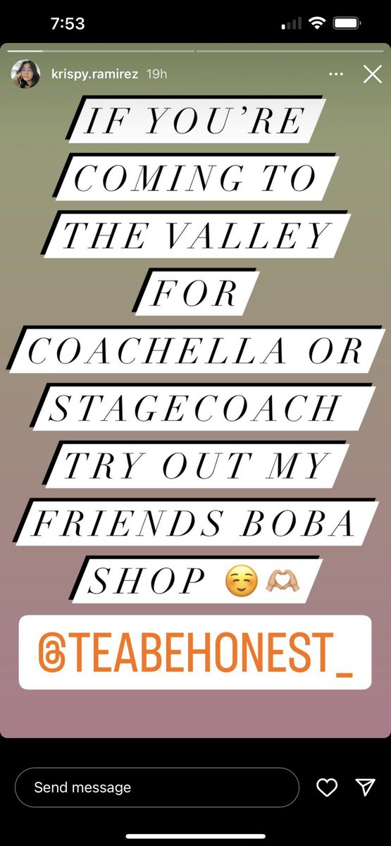 jon_cal530's tweet photo. If you’re coming to the valley from coachella and you like boba, try @TeaBeHonest https://t.co/PhWURQPmKF
