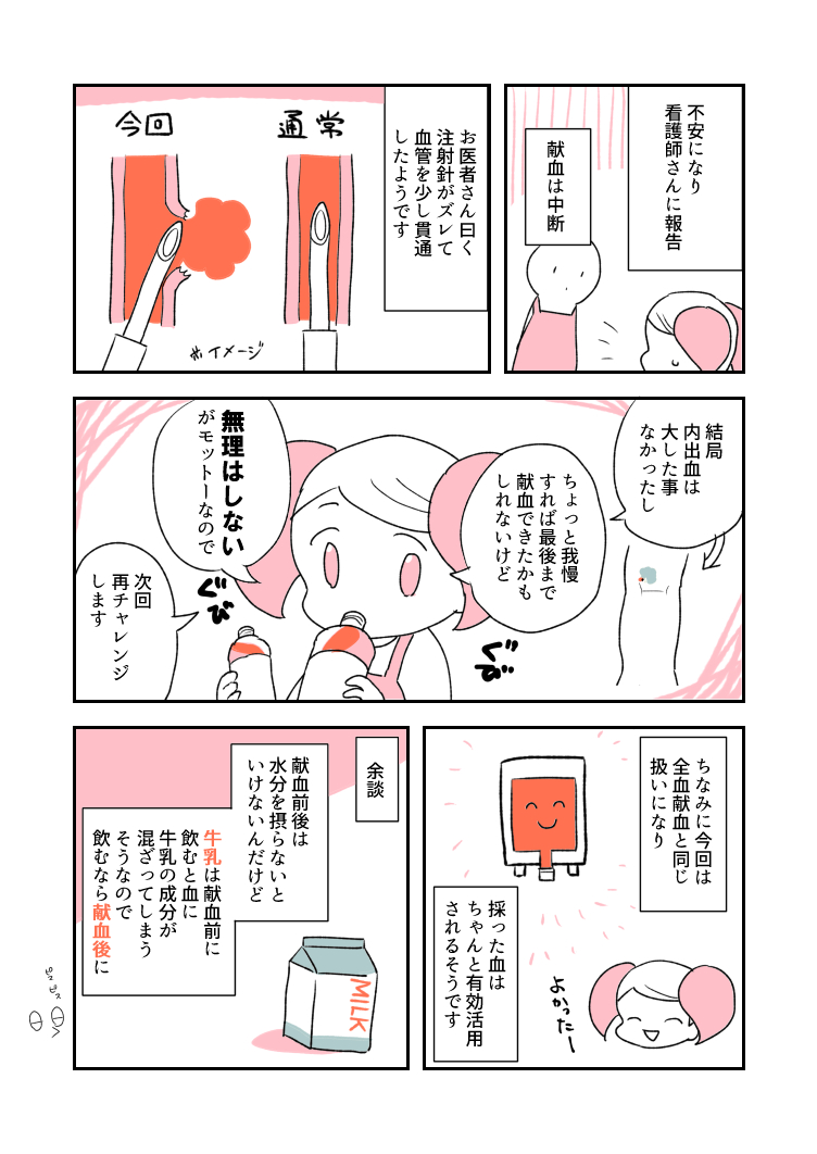 【備忘録】初めて献血を中断した話 
