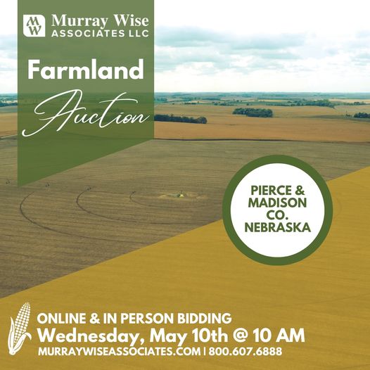 MWA_LLC's tweet photo. Pierce &amp; Madison Counties, NE – 957± Acres! For more information on this property or to register to bid on May 10th visit https://t.co/kyTkADf3eW https://t.co/pcTtfkIhQo