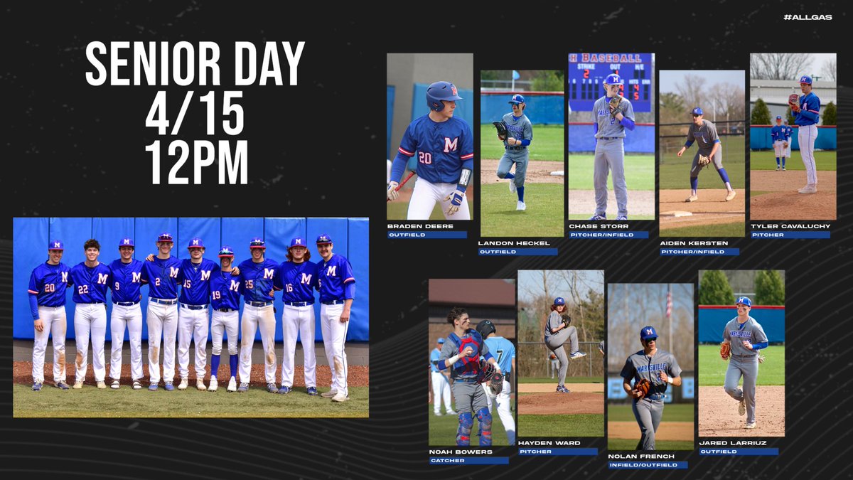 🚨⚾️THIS SATURDAY⚾️🚨

Come out and help us celebrate our terrific group of seniors!