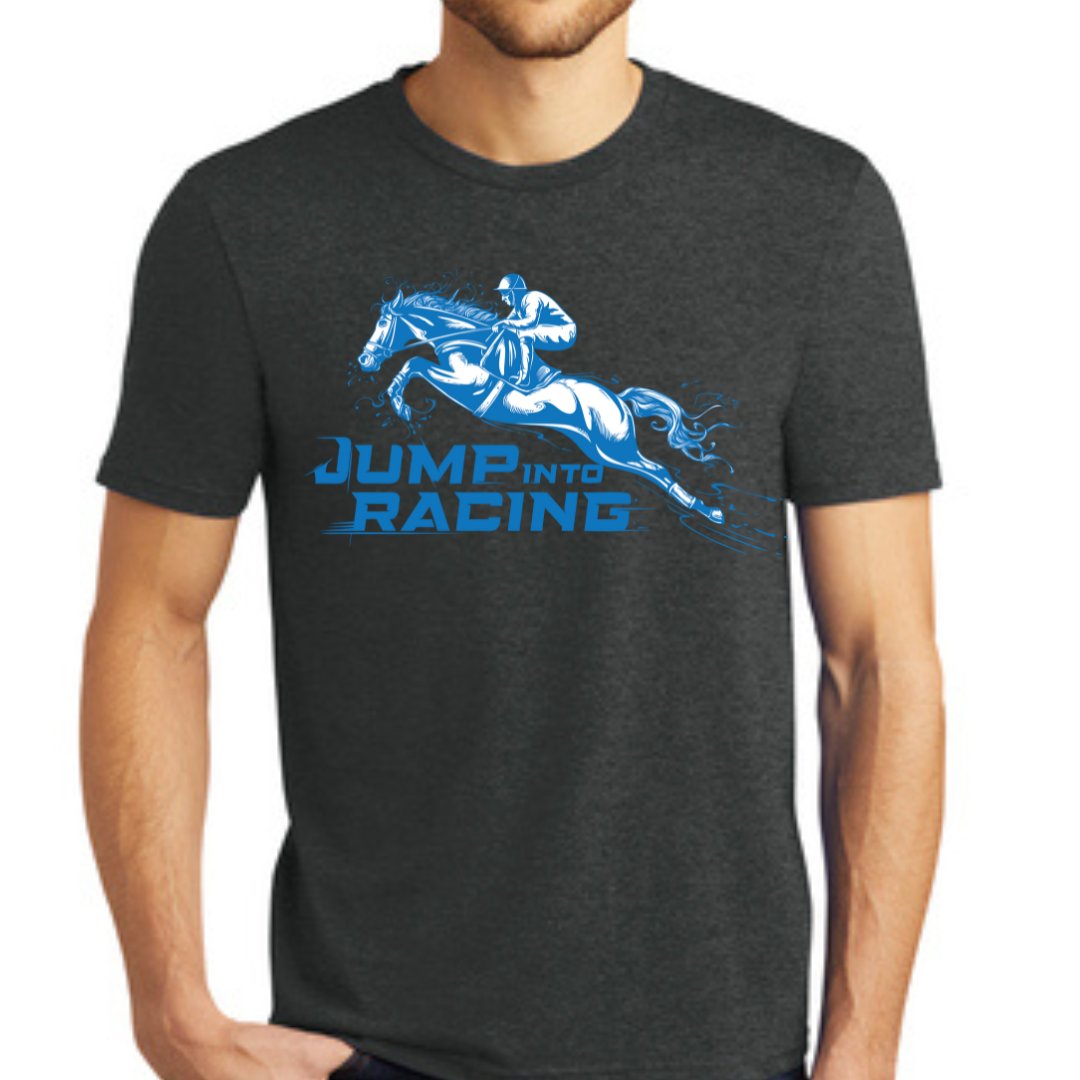 StableDuel's tweet photo. 🚨GIVEAWAY🚨

The #JumpIntoRacing shirts are HERE! 

Enter to win one by:
1⃣ Follow @JumpingwithNSA &amp; @StableDuel 
2⃣ LIKE this post
3⃣ RETWEET

We will pick one lucky account at 2pm ET tomorrow! https://t.co/FiwN2I9jfz