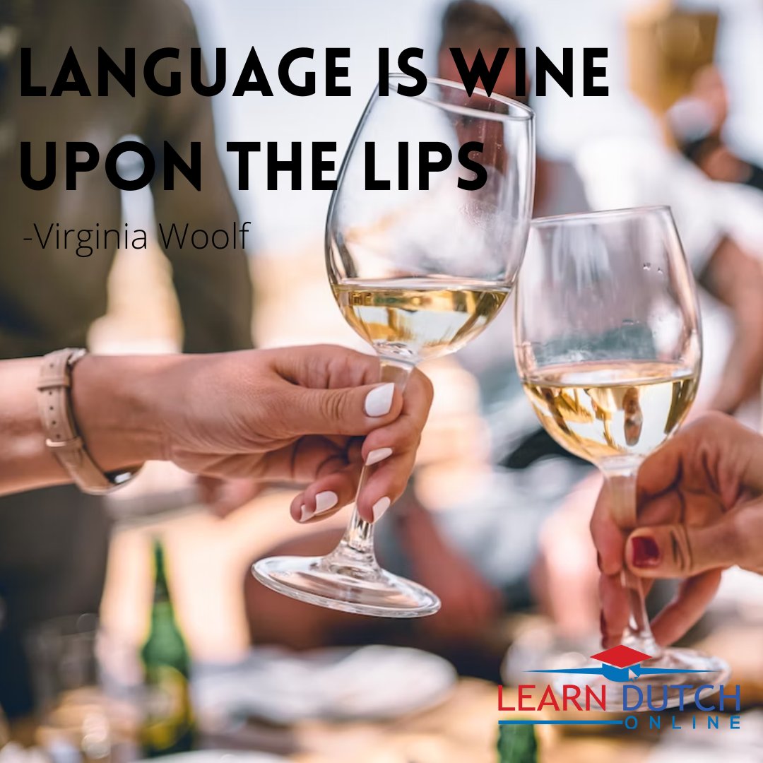 LDO_eu's tweet image. At Learn Dutch Online language school, we believe that language is like a fine wine that enriches your life and adds a whole new dimension of flavor to your experiences. Join Now!
#LearnDutchOnline #OnlineLanguageLearning #DutchLessons #LanguageLearning #LanguageQuotes