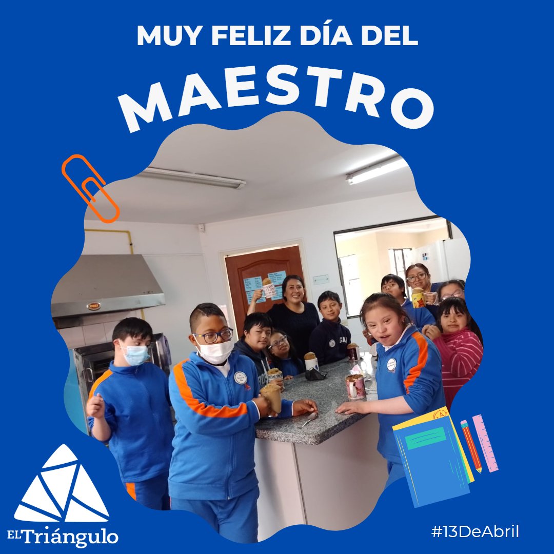 😀 Hoy es un día especial, hoy es 13 de abril DÍA DEL MAESTRO y todos quienes hacemos El Triángulo queremos hacerles llegar a nuestros docentes y profesores un enorme saludo y abrazo. !Gracias por ayudarnos día a día a crecer, sin ustedes no lo podríamos lograr!