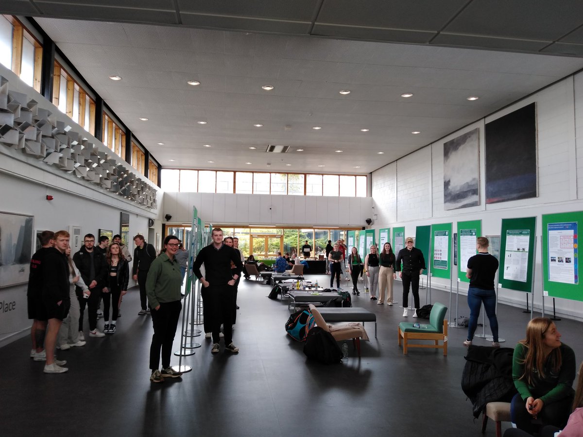 LJMac_SportSci's tweet photo. Always a highlight of the academic year, final year #SportAndExerciseScience students presenting their Hons project research @StirUni @SphereStir https://t.co/Bwe952wmTX