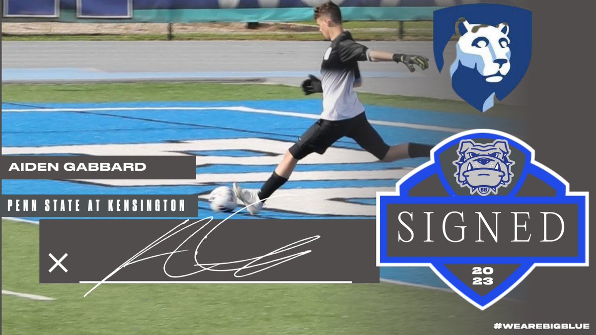 HHSBigBlueAD's tweet photo. Congrats to Aiden Gabbard (Soccer)- Heading to Penn State at Kensington. https://t.co/v2W3gQITdx